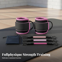 Fitness Resistance Band Set, Leg Training Ankle Strap, Stretching Pull Rope, Glute & Thigh Exercise Accessory