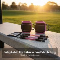 Fitness Resistance Band Set, Leg Training Ankle Strap, Stretching Pull Rope, Glute & Thigh Exercise Accessory