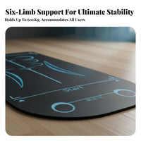 Intelligent Ab Wheel, Four-Wheel, Auto Rebound, Six-Elbow Support, Wide Rollers, Abdominal Training Gear