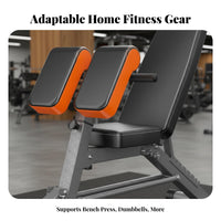 Roman Chair, Preacher Curl Bench, Home Multi-Functional Weight Bench, Indoor Fitness Equipment, Dumbbell Bench, Full Body