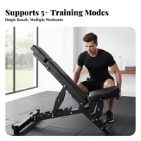 Three-Section Adjustable Dumbbell Bench, Multi-Functional, Sit-Up, Home
