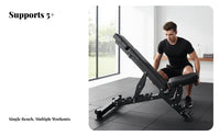 Three-Section Adjustable Dumbbell Bench, Multi-Functional, Sit-Up, Home