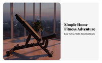 Three-Section Adjustable Dumbbell Bench, Multi-Functional, Sit-Up, Home