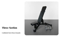 Three-Section Adjustable Dumbbell Bench, Multi-Functional, Sit-Up, Home
