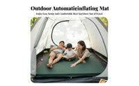 Inflatable Mattress, Automatic Thickened Sleeping Pad, 1.8m Wide, Tent Mat for 3-4 People, Moistureresistant, Built-in Pillow