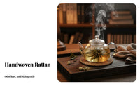 Rattan Pot Mat, Heat Resistant Bowl Pad, Handmade Table Placemat