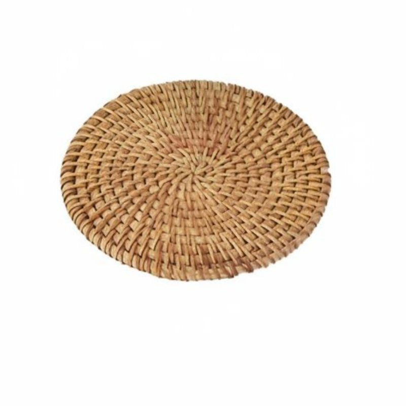 Rattan Pot Mat, Heat Resistant Bowl Pad, Handmade Table Placemat