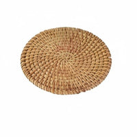 Rattan Pot Mat, Heat Resistant Bowl Pad, Handmade Table Placemat