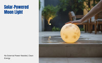 Solar Camping Light, Waterproof Moon Light, Outdoor Garden Ambience, IP65 Landscape Sphere, Solar Rechargeable, for Villa