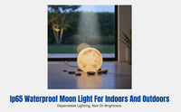 Solar Camping Light, Waterproof Moon Light, Outdoor Garden Ambience, IP65 Landscape Sphere, Solar Rechargeable, for Villa