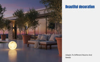 Solar Camping Light, Waterproof Moon Light, Outdoor Garden Ambience, IP65 Landscape Sphere, Solar Rechargeable, for Villa