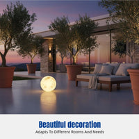 Solar Camping Light, Waterproof Moon Light, Outdoor Garden Ambience, IP65 Landscape Sphere, Solar Rechargeable, for Villa