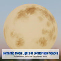 Solar Camping Light, Waterproof Moon Light, Outdoor Garden Ambience, IP65 Landscape Sphere, Solar Rechargeable, for Villa