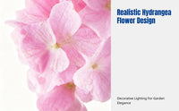 Solar Garden Hydrangea Flower Light, Outdoor Waterproof, Decorative Lawn Stake, Energy Efficient