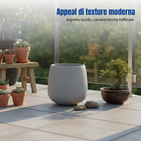 Nordic Cement Planter, Goblet Shape Flower Pot, Balcony, Living Room