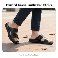 Men's Summer Sandals, Slip-On Breathable Beach Slides, Anti-Slip, Wear-Resistant, doubleWear relaxed Shoes
