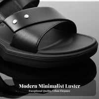 Men's Summer Sandals, Slip-On Breathable Beach Slides, Anti-Slip, Wear-Resistant, doubleWear relaxed Shoes