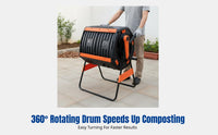 Outdoor Compost Bin Tumbler, Garden Foliage Fermenter, Storage Box