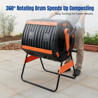 Outdoor Compost Bin Tumbler, Garden Foliage Fermenter, Storage Box