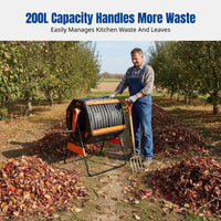 Outdoor Compost Bin Tumbler, Garden Foliage Fermenter, Storage Box