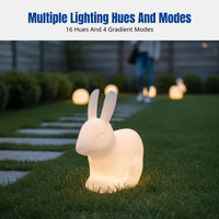Cartoon Rabbit Solar Lawn Light, Outdoor Animal LED, Garden Landscape Decorative Lamp