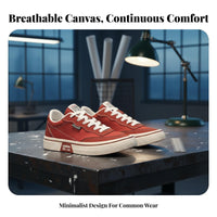 Canvas shoes for Men, 2025 Autumn relaxed Low Top skating Shoes, Thick Sole, Breathable, adaptable for Work and common Wear
