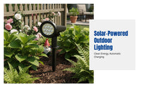 Solar Spotlight, Outdoor High-Intensity LED, Rainproof, Ground Stake, Garden, Yard Landscape Lighting