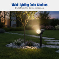 Solar Spotlight, Outdoor High-Intensity LED, Rainproof, Ground Stake, Garden, Yard Landscape Lighting