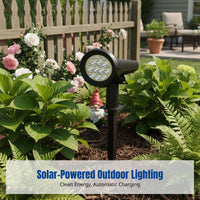 Solar Spotlight, Outdoor High-Intensity LED, Rainproof, Ground Stake, Garden, Yard Landscape Lighting