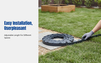 Garden Edging Border, L-Shaped Plastic Lawn Divider, Flexible Landscaping Strip, Grass Stone Separator