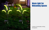 Solar LED Faux Foxtail Grass Stake Light, Outdoor Garden Lawn Decorative Lighting