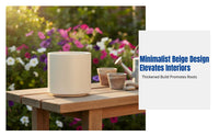 Minimalist Flower Pot, Degradable Planter, Sturdy Decorative Pot for Balcony, Home