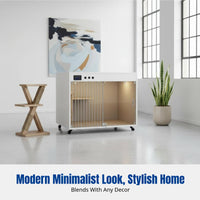Sturdy Wooden Cat House, Indoor Cat Enclosure, Spacious Temperature-Controlled Cat Maternity Villa, Customizable Pet Home
