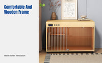 Sturdy Wooden Cat House, Indoor Cat Enclosure, Spacious Temperature-Controlled Cat Maternity Villa, Customizable Pet Home
