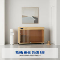 Sturdy Wooden Cat House, Indoor Cat Enclosure, Spacious Temperature-Controlled Cat Maternity Villa, Customizable Pet Home