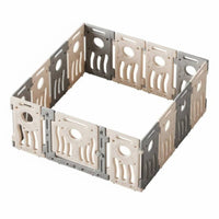 Infant Playpen, Indoor Fence, Double Suction Holder, Adjustable Shape, Home Crawling Space
