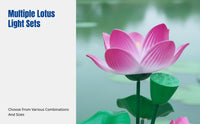 3D Simulated Lotus LED Light, Outdoor Waterproof Landscape Lamp, Pond, Lake, Garden Decoration