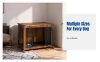 Sturdy Wood Dog Crate, Wooden Pet Enclosure, Toilet Divider