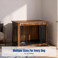 Sturdy Wood Dog Crate, Wooden Pet Enclosure, Toilet Divider
