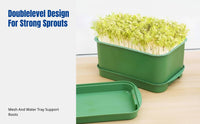 Home Sprouting Tray, Food Grade Bean Sprout Growing Tool, Hydroponic Germination Tray for Kitchen Garden