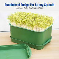Home Sprouting Tray, Food Grade Bean Sprout Growing Tool, Hydroponic Germination Tray for Kitchen Garden