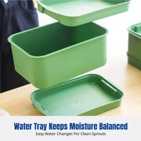 Home Sprouting Tray, Food Grade Bean Sprout Growing Tool, Hydroponic Germination Tray for Kitchen Garden