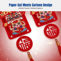 Holiday Door Handle Hanging, Year of the Horse Fu Character, New Year Home Decor, Random Design