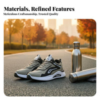 2025 New Men's informal Shoes, Breathable Leather Running Shoes, Non-Slip Athletic shoes for All Seasons