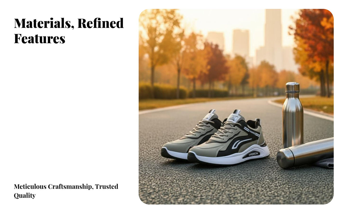 2025 New Men's informal Shoes, Breathable Leather Running Shoes, Non-Slip Athletic shoes for All Seasons