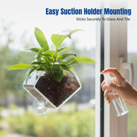 Acrylic Suction Drainage Tray, Rectangular Plant Pot, Indoor Decor