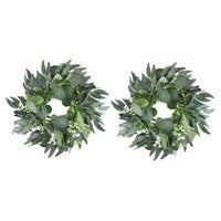 Easter Wreath, Nordic Artificial Door Hanging, Handmade Home Decor, Verdant Oval Accent