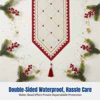 Christmas New Year Table Runner, Red Chinese Style, Festive Decor, Coffee Table, TV Cabinet, Waterproof Decorative Cloth