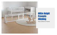 Infant Safety Fence, Single-Sided Playpen, Home Toddler Guardrail, Living Room, Crawling Mat, 60cm Height