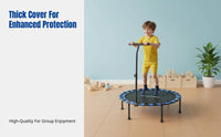 Indoor Trampoline, Springless Bounce Bed, Thick Safety Cover, Family Use, Adults & Kids